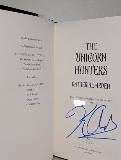The Unicorn Hunters by Katherine Arden (Signed Numbered Edition with sprayed edges) - Fialta Books
