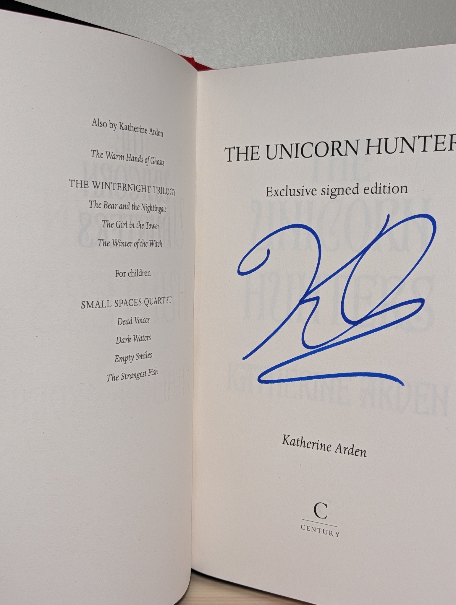 The Unicorn Hunters by Katherine Arden (Signed with sprayed edges) - Fialta Books