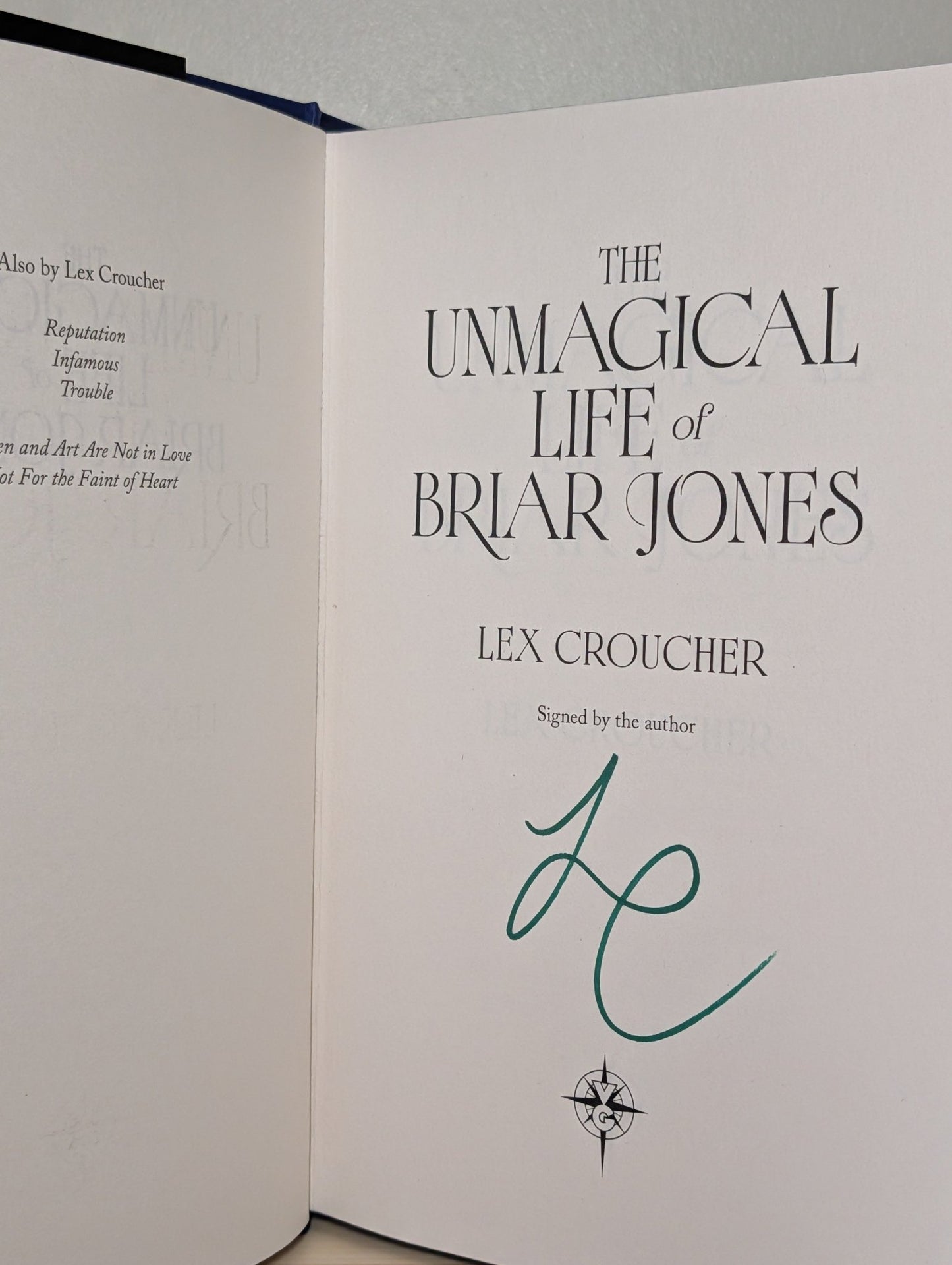 The Unmagical Life of Briar Jones by Lex Croucher (Signed First Edition with sprayed edges) - Fialta Books