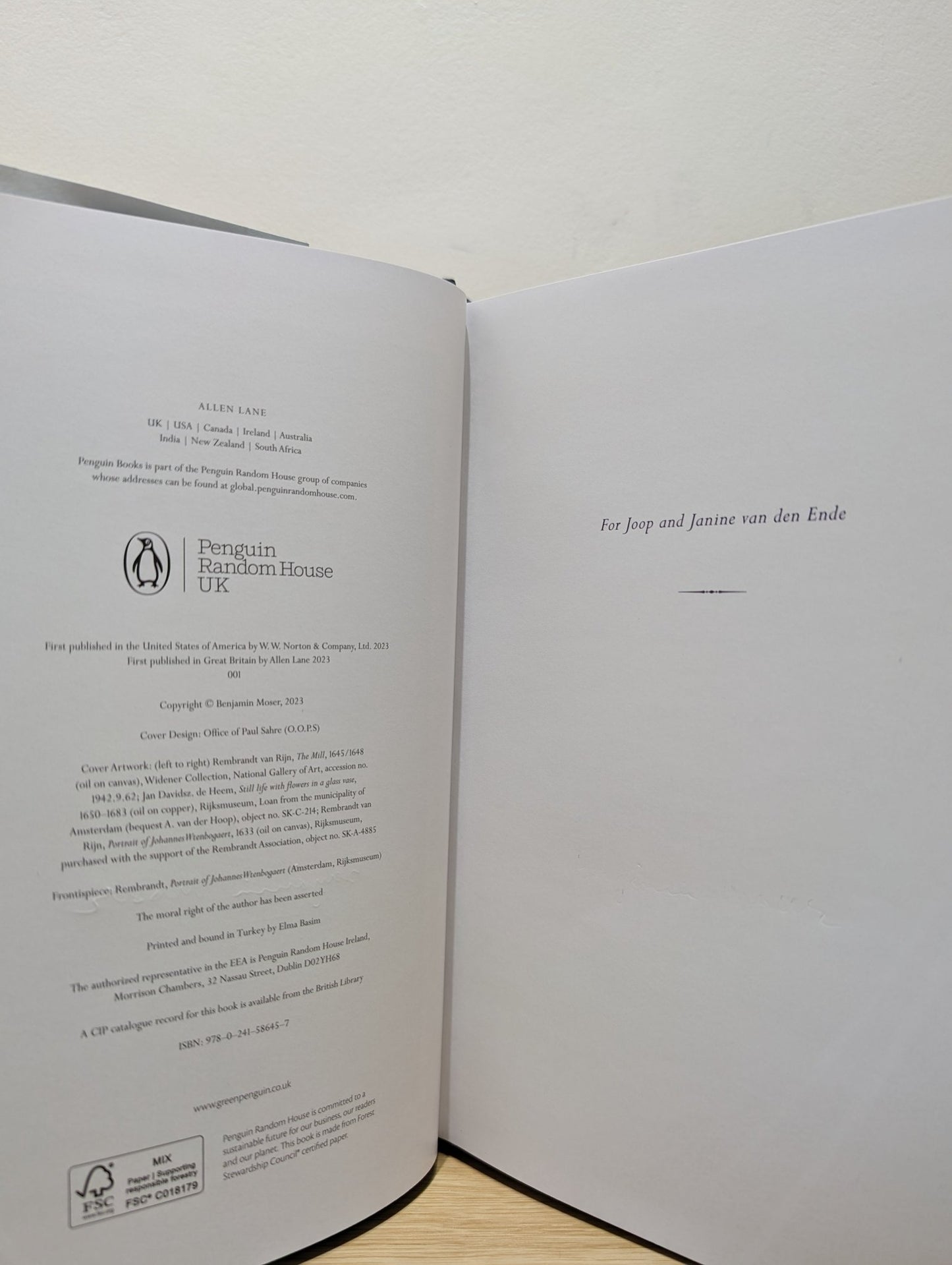 The Upside - Down World: Meetings with the Dutch Masters by Benjamin Moser (Signed First Edition) - Fialta Books