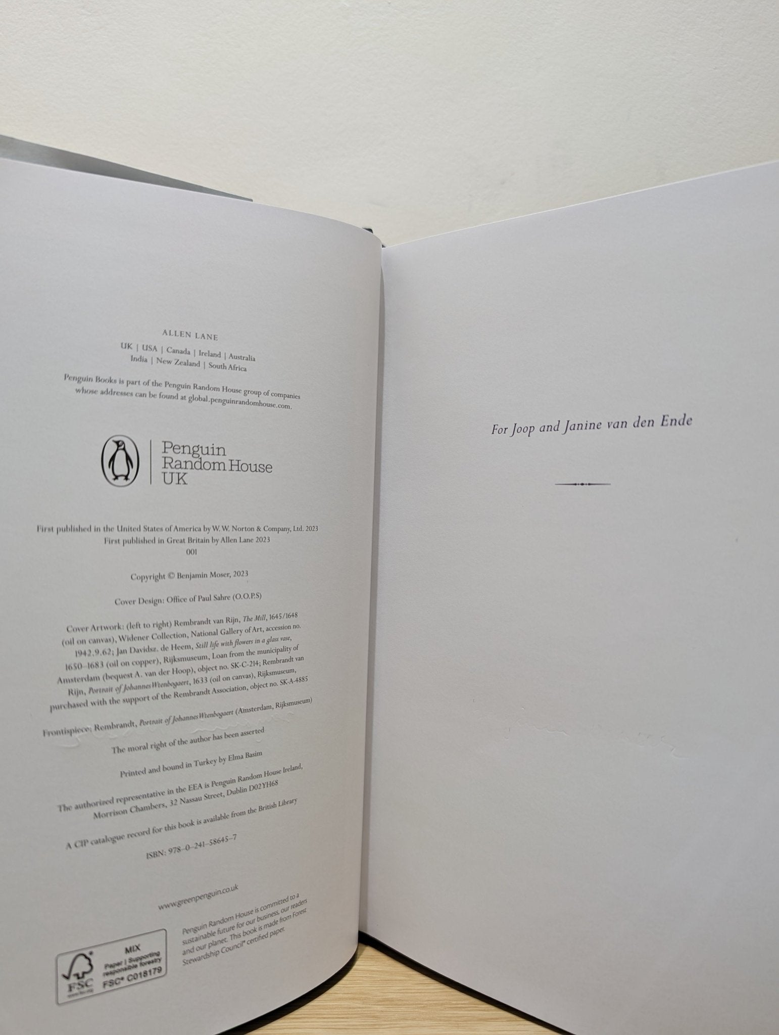 The Upside - Down World: Meetings with the Dutch Masters by Benjamin Moser (Signed First Edition) - Fialta Books