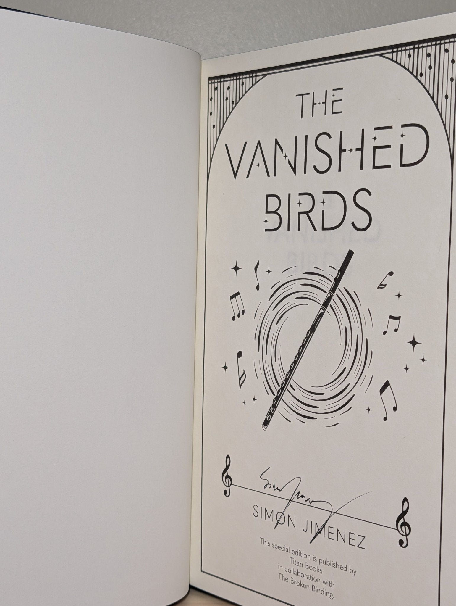 The Vanished Birds by Simon Jimenez (Signed Edition with sprayed edges) - Fialta Books
