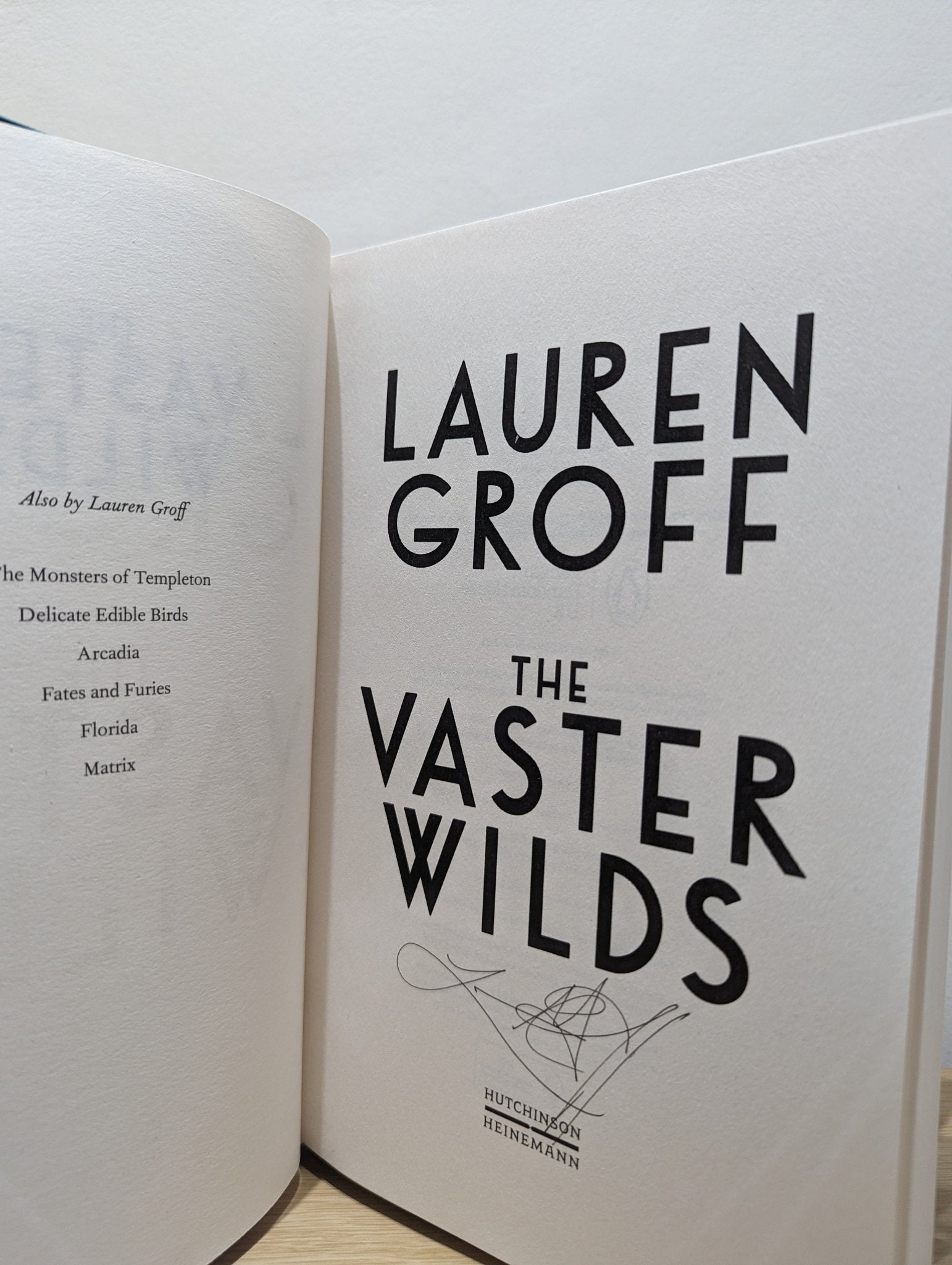 The Vaster Wilds by Lauren Groff (Signed First Edition) - Fialta Books