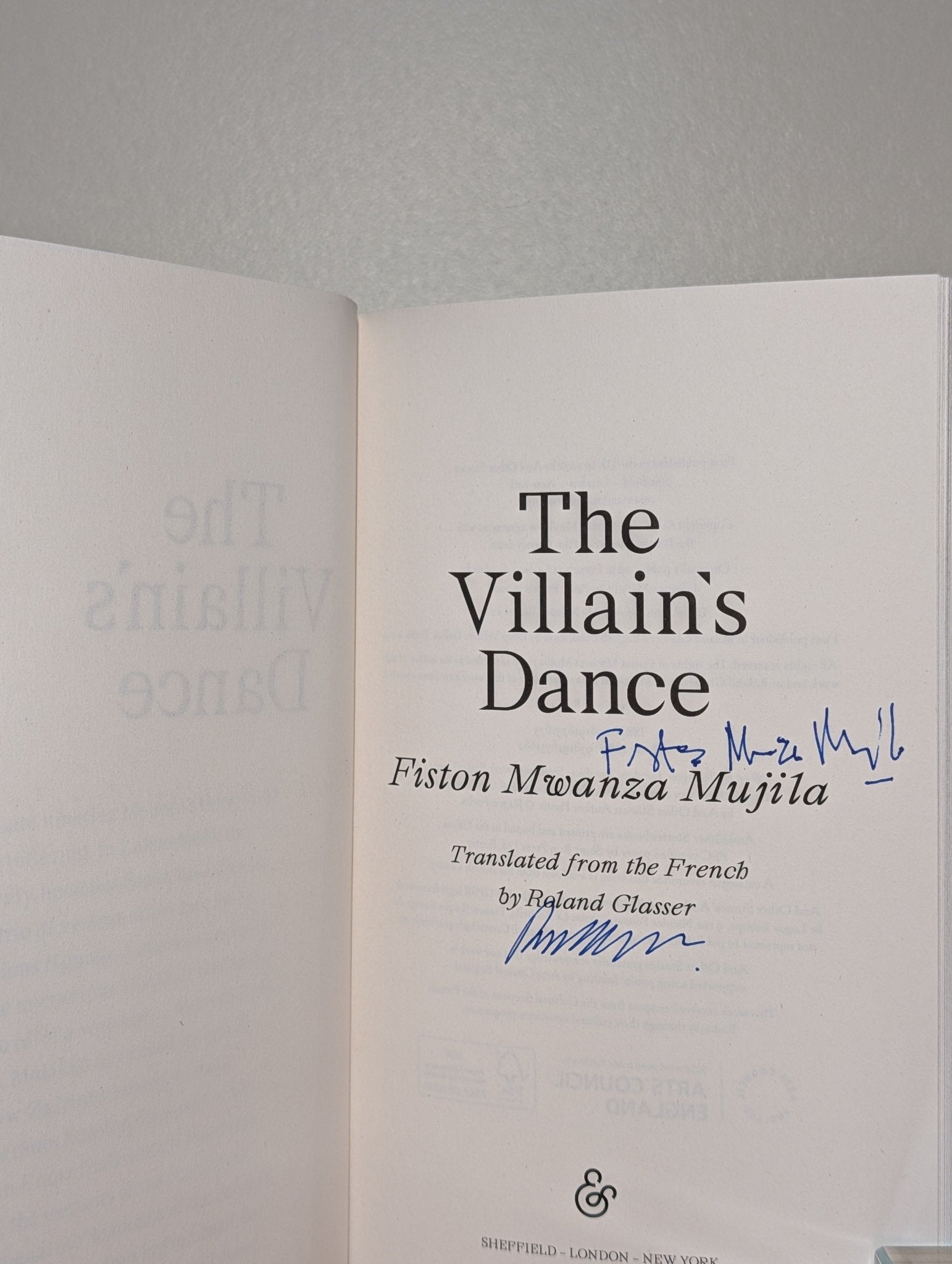 The Villain's Dance by Fiston Mwanza Mujila (Signed First Edition) - Fialta Books