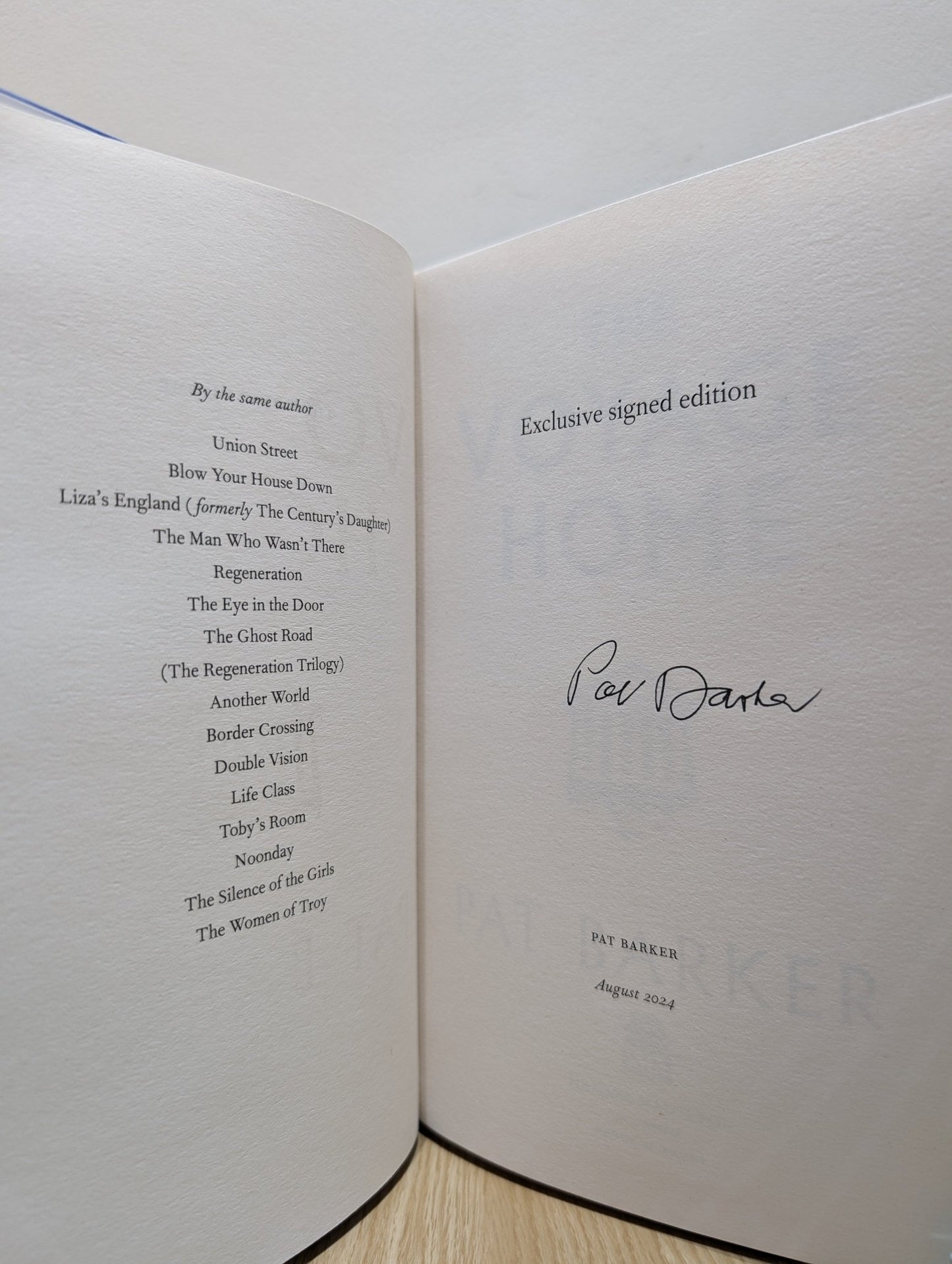 The Voyage Home by Pat Barker (Signed First Edition) - Fialta Books