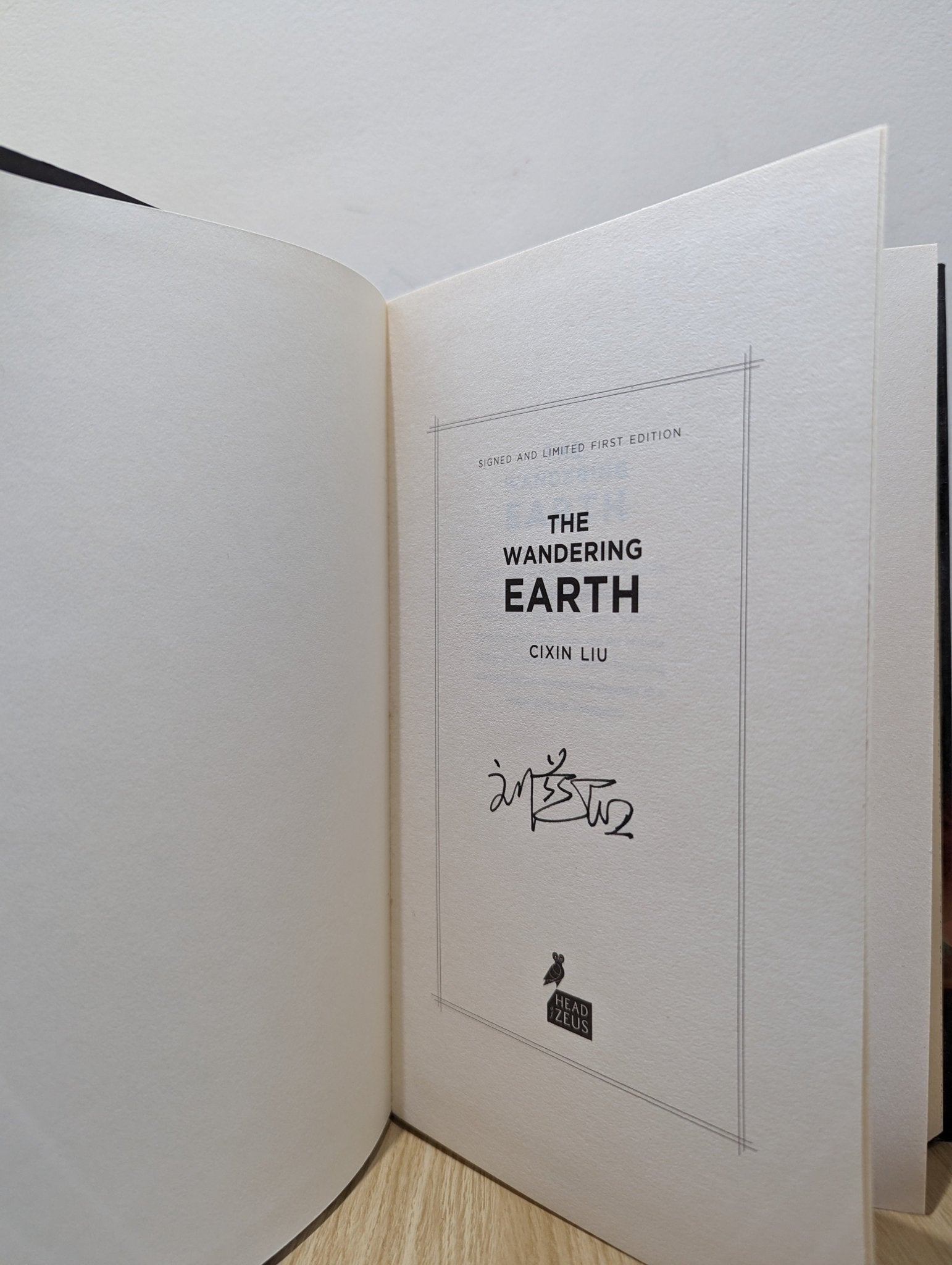 The Wandering Earth by Cixin Liu (Signed First Edition) - Fialta Books