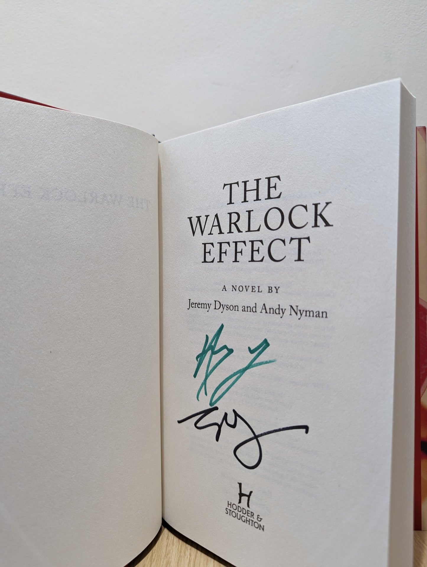 The Warlock Effect by Jeremy Dyson Andy Nyman (Signed First Edition) - Fialta Books