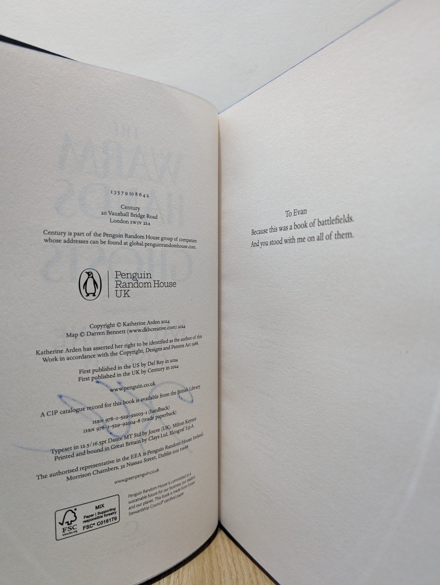 The Warm Hands of Ghosts by Katherine Arden (Signed First Edition with sprayed edges) - Fialta Books