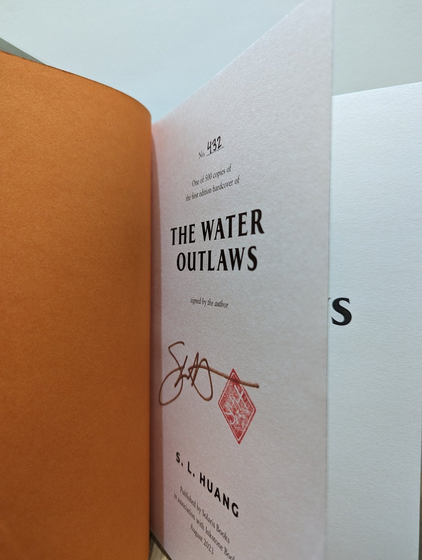 The Water Outlaws by S. L. Huang (Signed Numbered First Edition with sprayed edges) - Fialta Books