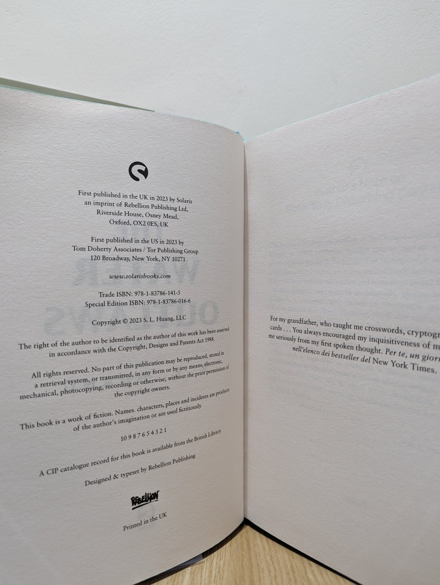 The Water Outlaws by S. L. Huang (Signed Numbered First Edition with sprayed edges) - Fialta Books