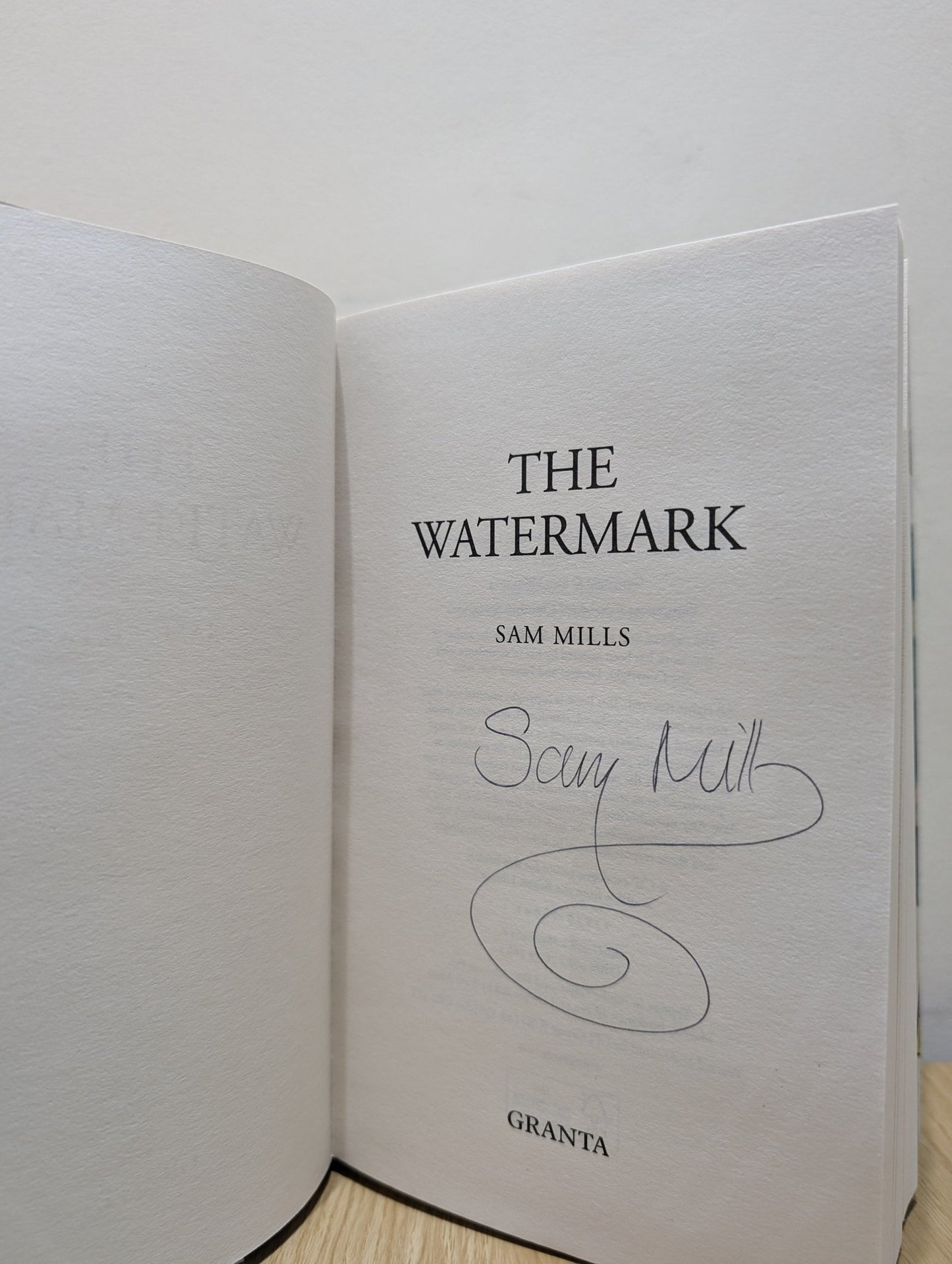 The Watermark by Sam Mills (Signed First Edition) - Fialta Books