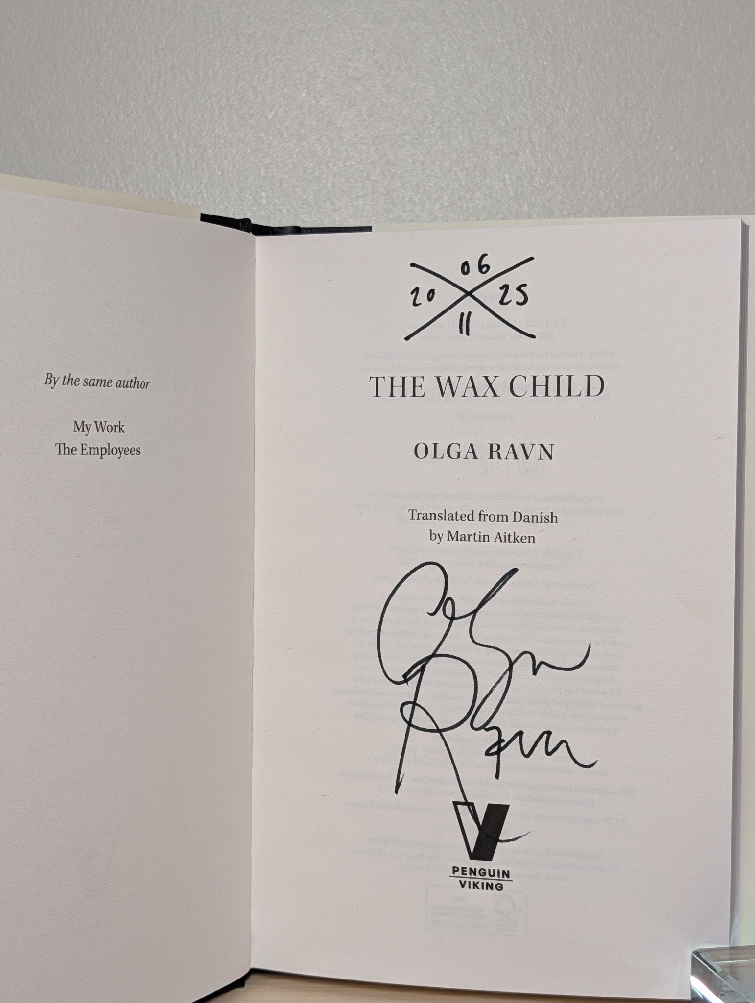 The Wax Child by Olga Ravn (Signed Dated) - Fialta Books