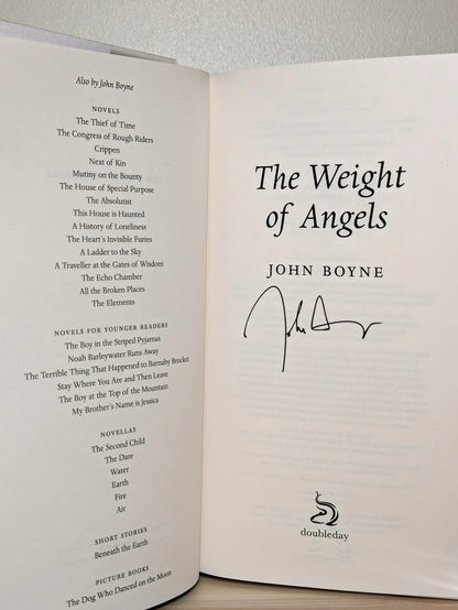 The Weight of Angels by John Boyne (Signed First Edition) - Fialta Books