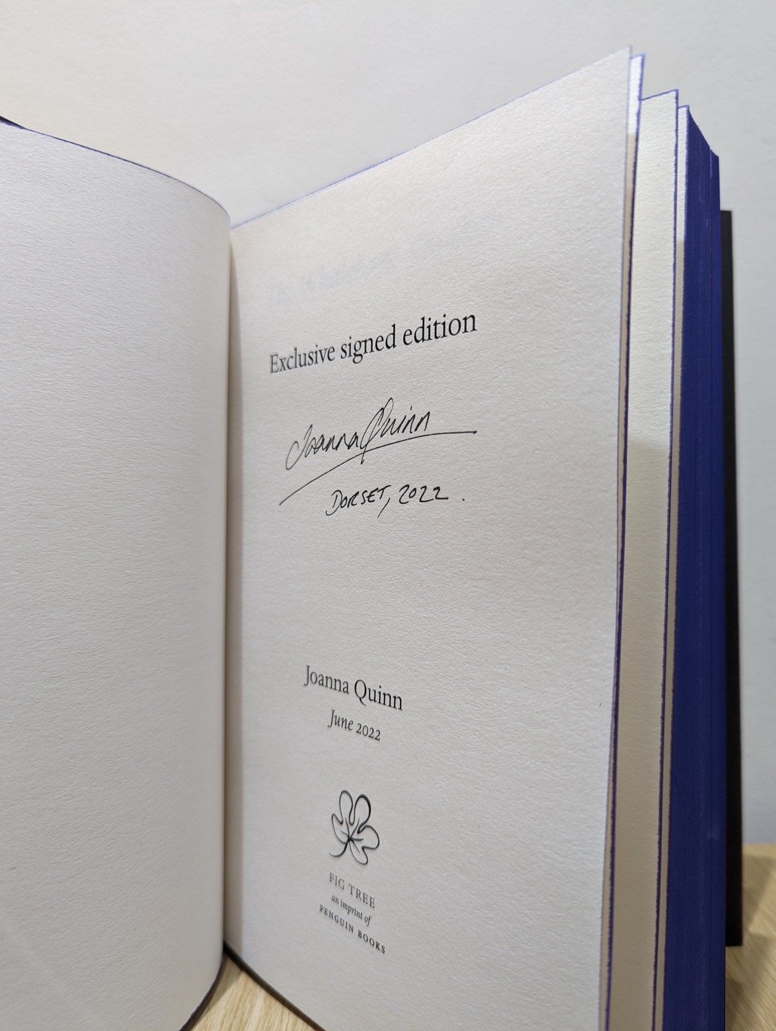 The Whalebone Theatre by Joanna Quinn (Signed First Edition with sprayed edges) - Fialta Books