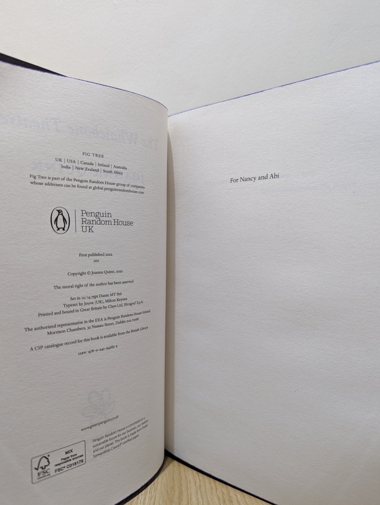 The Whalebone Theatre by Joanna Quinn (Signed First Edition with sprayed edges) - Fialta Books