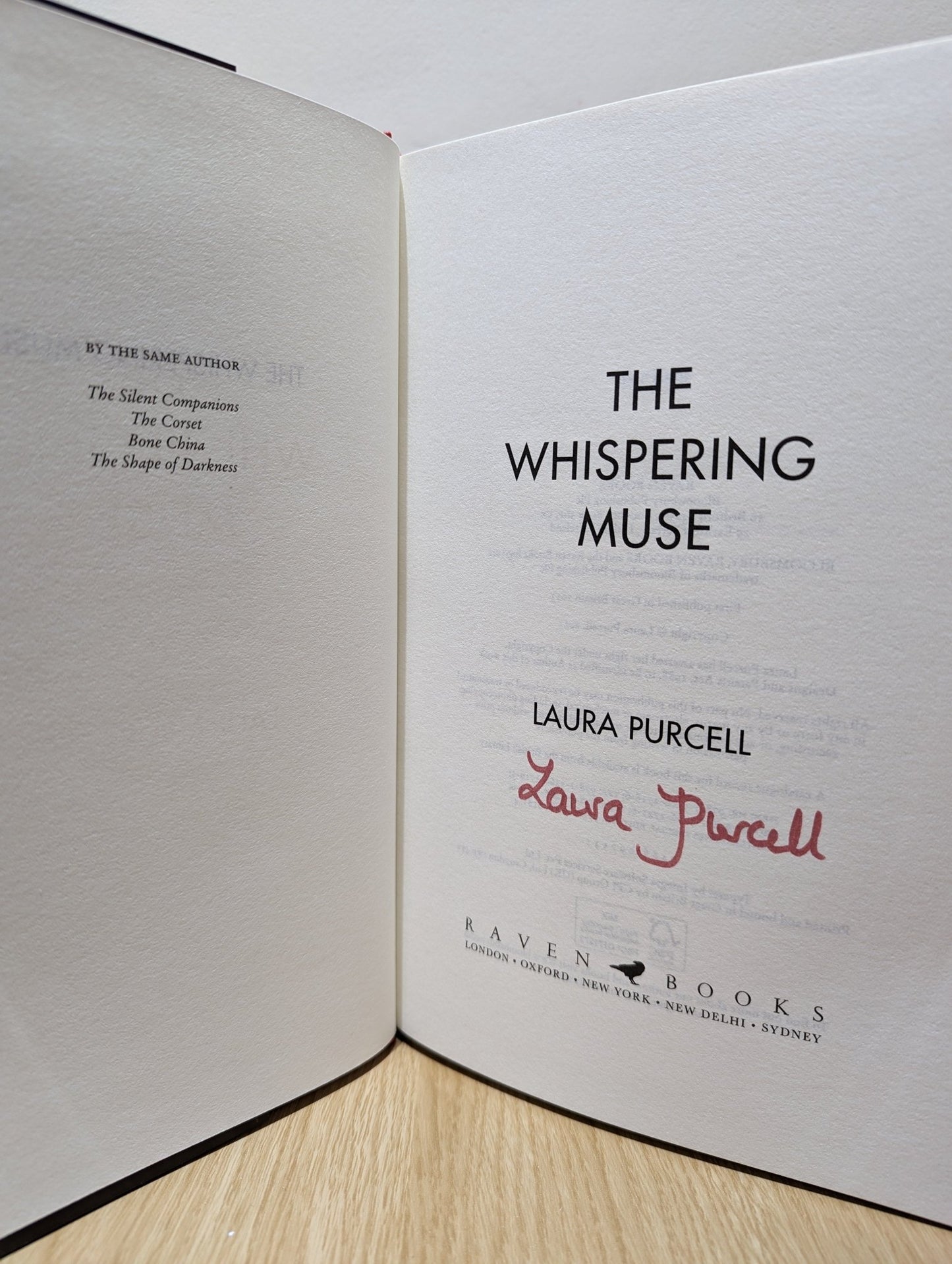 The Whispering Muse by Laura Purcell (Signed First Edition) - Fialta Books