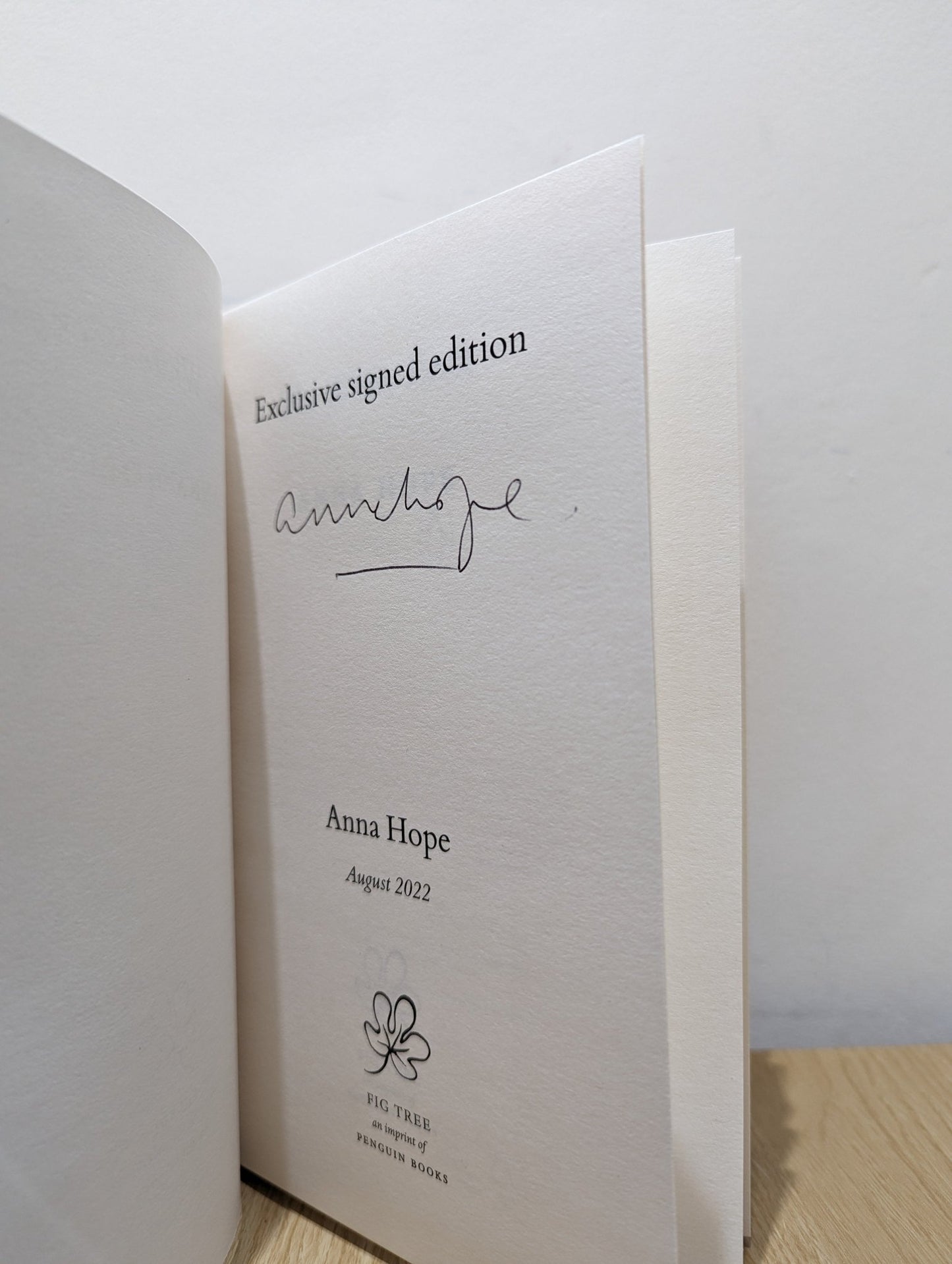 The White Rock by Anna Hope (Signed First Edition) - Fialta Books