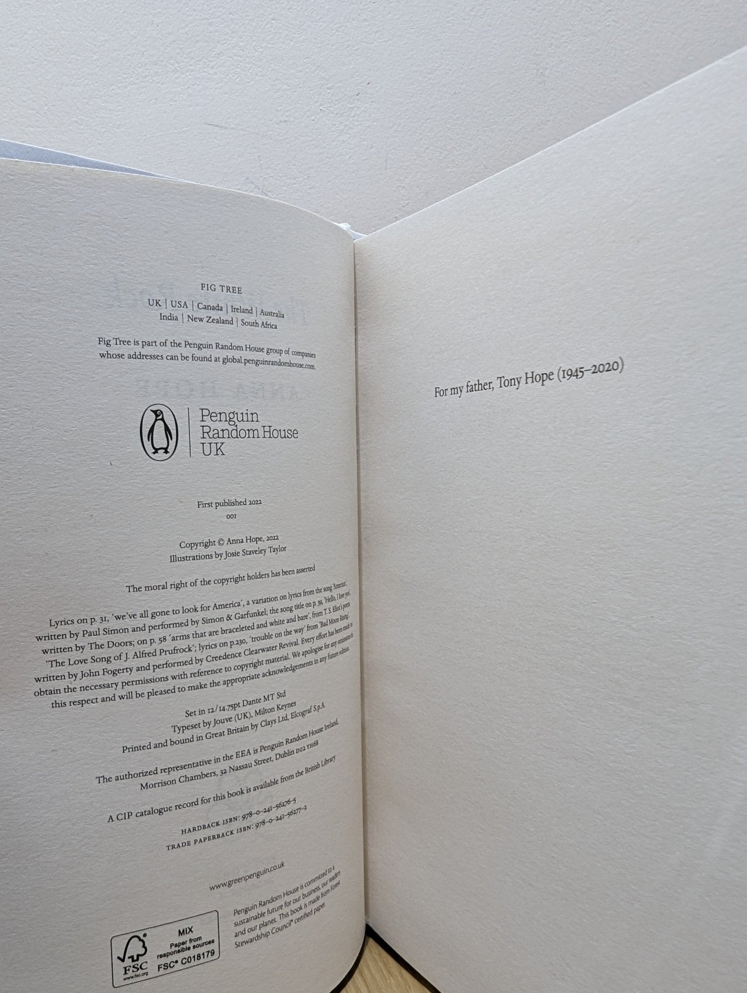 The White Rock by Anna Hope (Signed First Edition) - Fialta Books