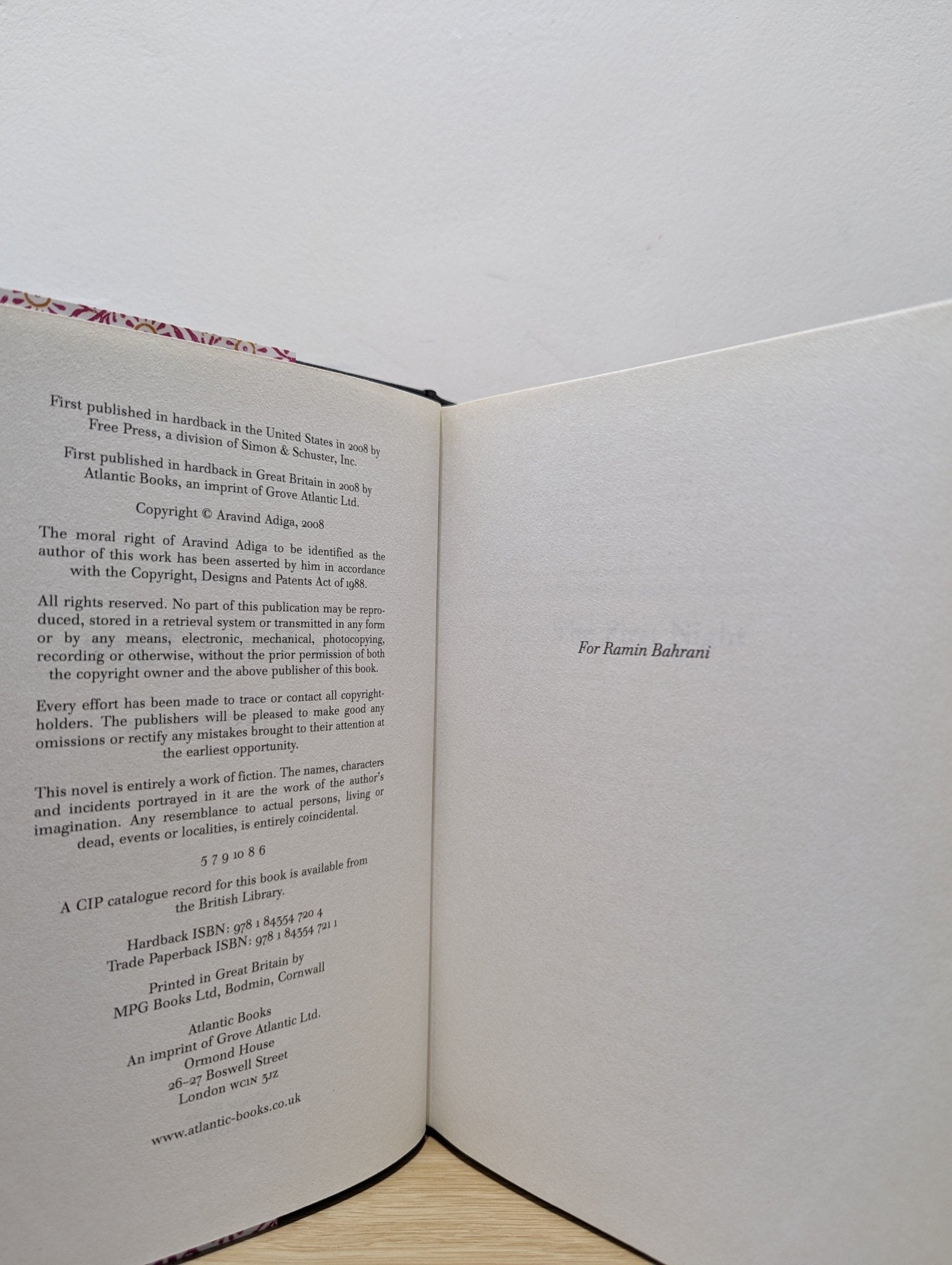 The White Tiger by Aravind Adiga - Fialta Books