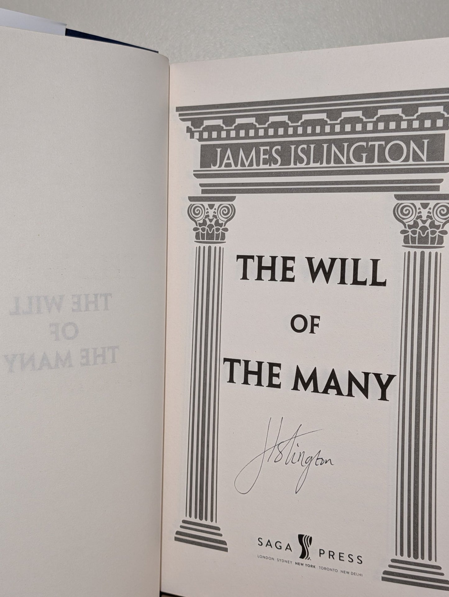 The Will of the Many by James Islington (Signed with sprayed edges) - Fialta Books