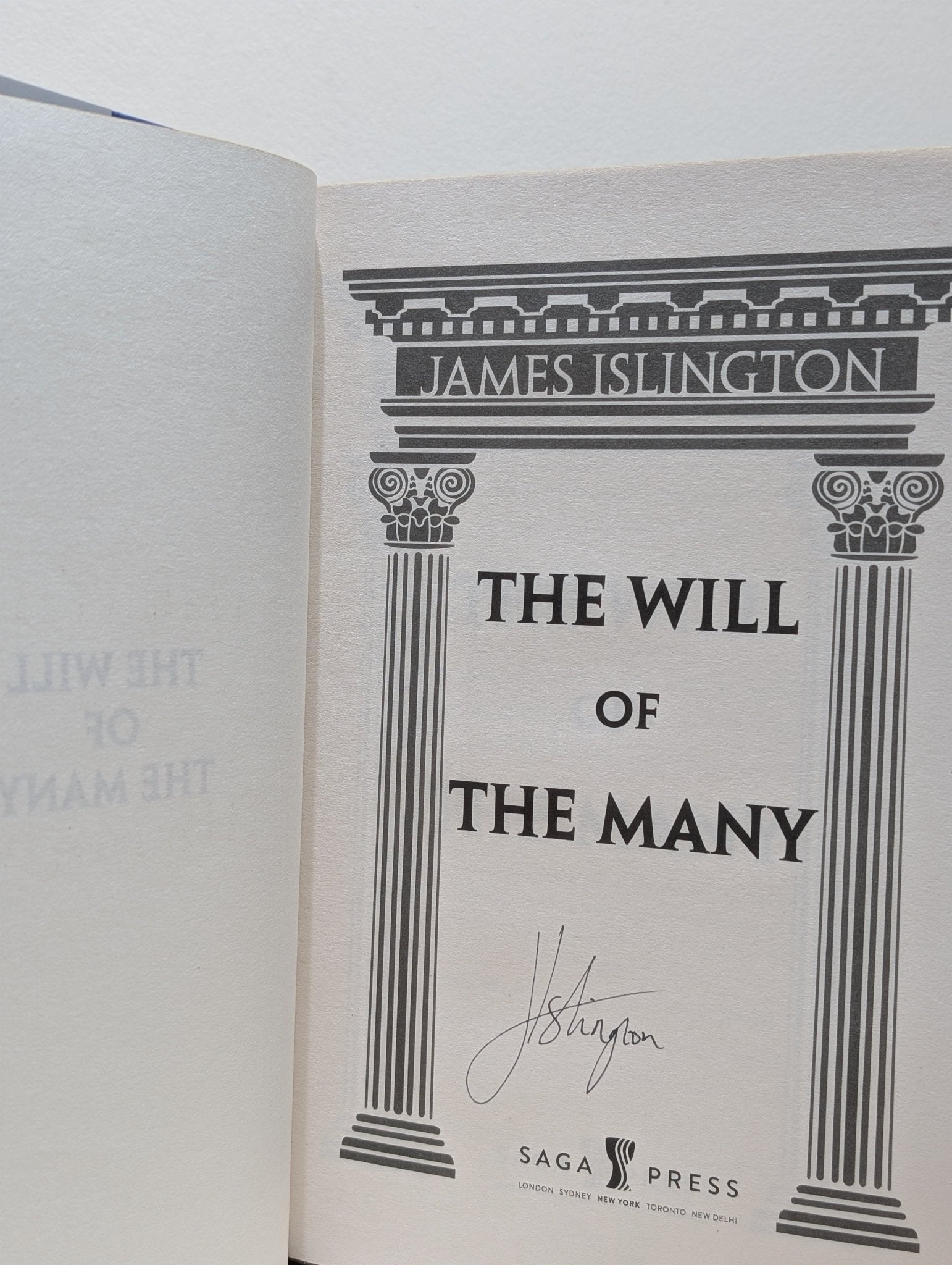 The Will of the Many: Signed Deluxe Edition Hardcover by James Islington - Fialta Books