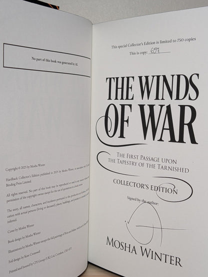 The Winds of War by Mosha Winter (Signed Deluxe Edition with sprayed edges) - Fialta Books
