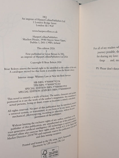 The Wings That Bind by Briar Boleyn (First Edition with sprayed edges) - Fialta Books