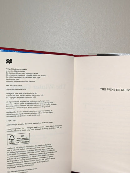 The Winter Guest by Sarah Moss (Signed First Edition) - Fialta Books