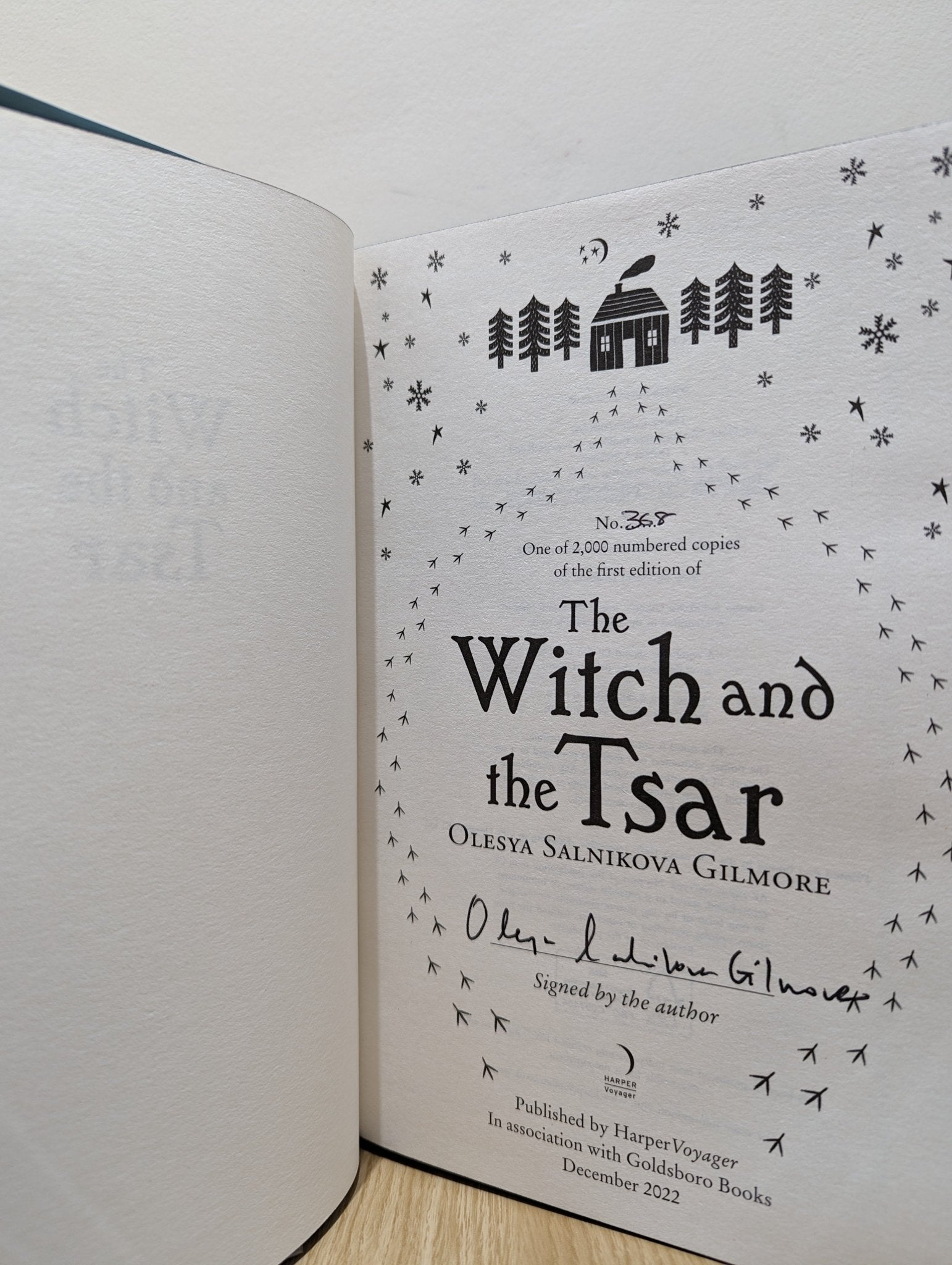 The Witch and the Tsar by Olesya Salnikova Gilmore (Signed Numbered First Edition with sprayed edges) - Fialta Books