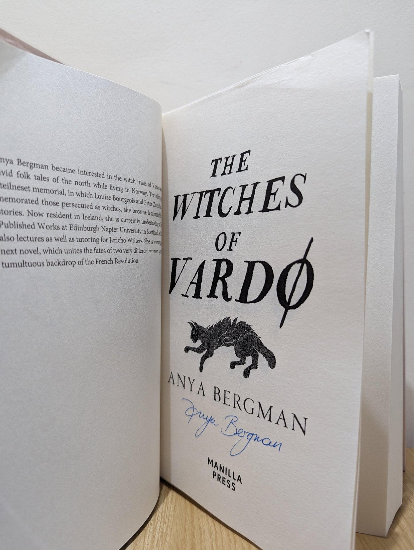 The Witches of Vardo by Anya Bergman (Signed First Edition) - Fialta Books