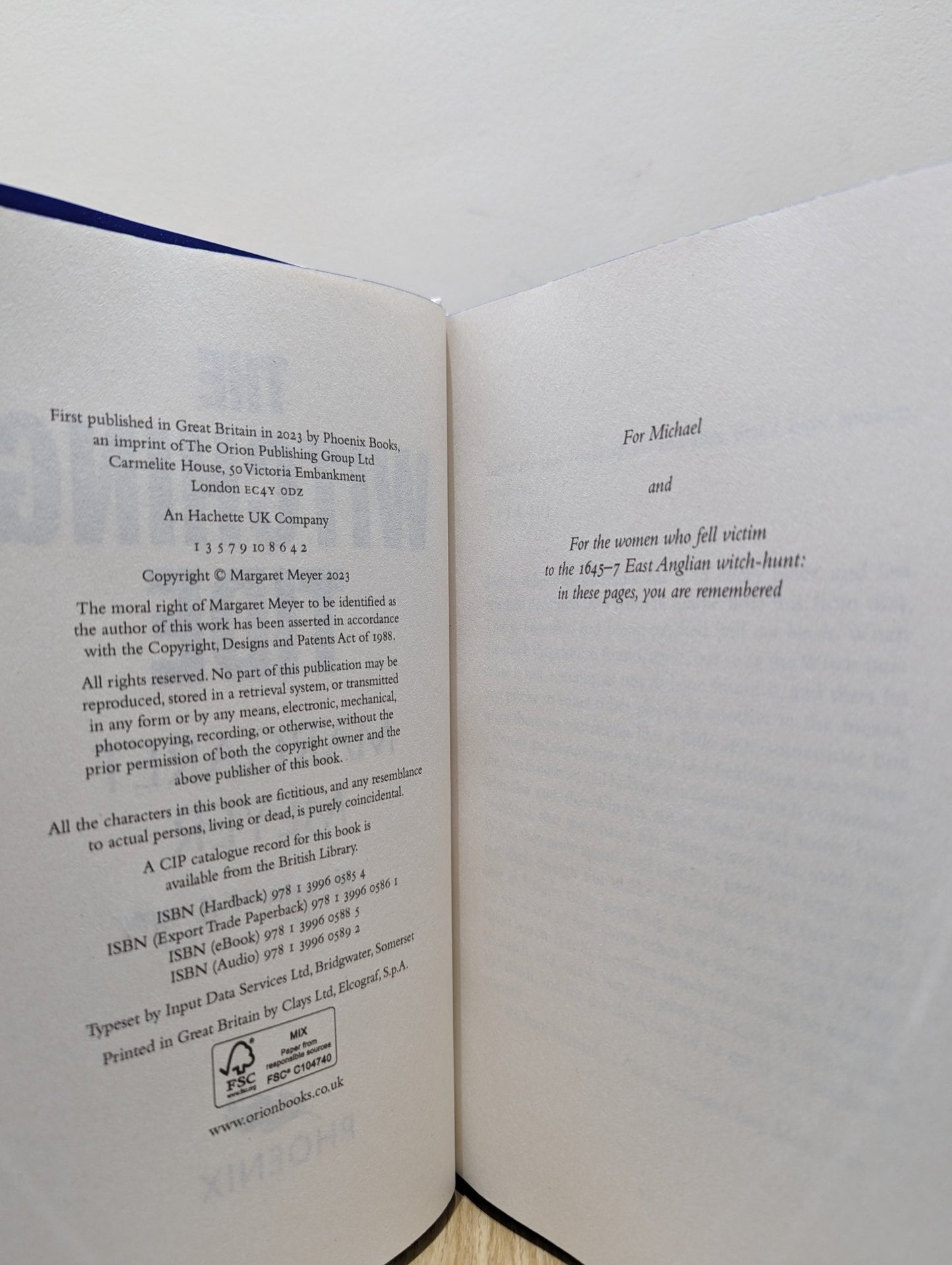 The Witching Tide by Margaret Meyer (Signed First Edition with sprayed edges) - Fialta Books