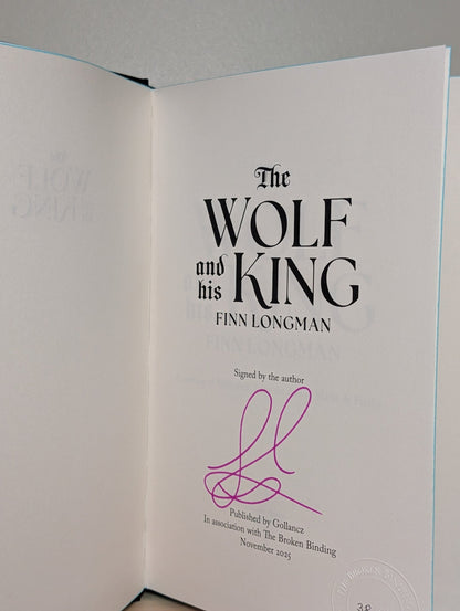 The Wolf and His King by Finn Longman (Signed with sprayed edges) - Fialta Books