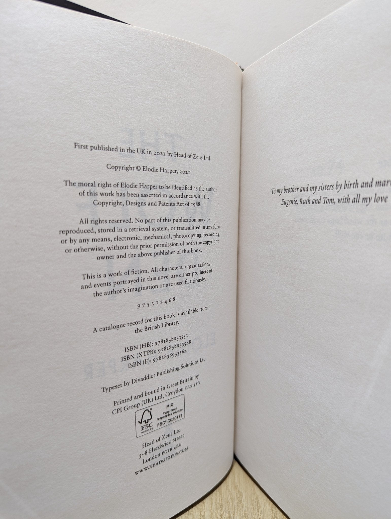 The Wolf Den by Elodie Harper (Signed First Edition) - Fialta Books