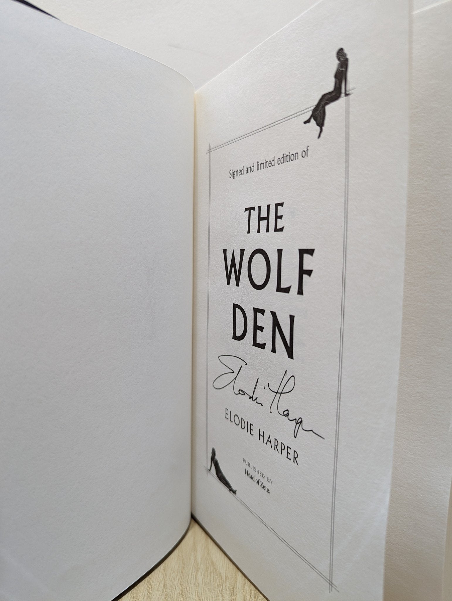 The Wolf Den by Elodie Harper (Signed First Edition) - Fialta Books