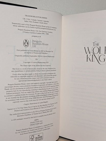 The Wolf King by Lauren Palphreyman (First Edition with sprayed edges) - Fialta Books