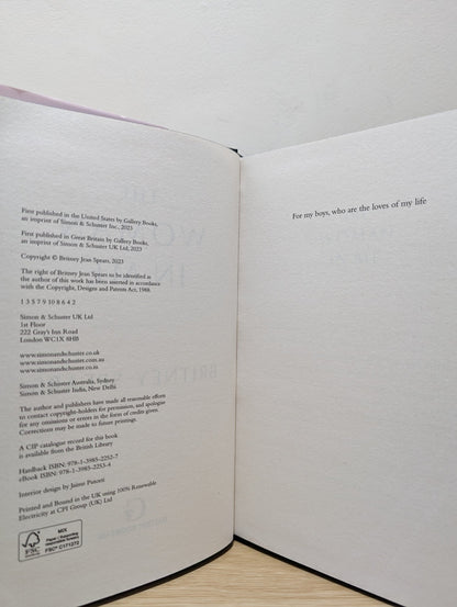 The Woman in Me: Britney Spears by Britney Spears (First Edition with sprayed edges) - Fialta Books