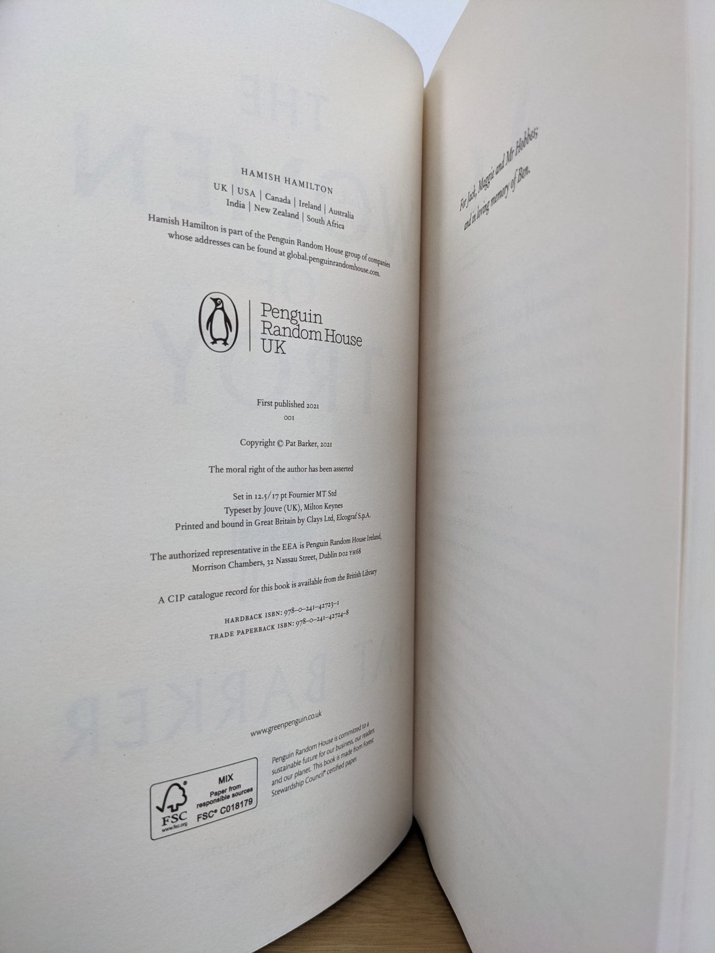 The Women of Troy by Pat Barker (Signed First Edition) - Fialta Books