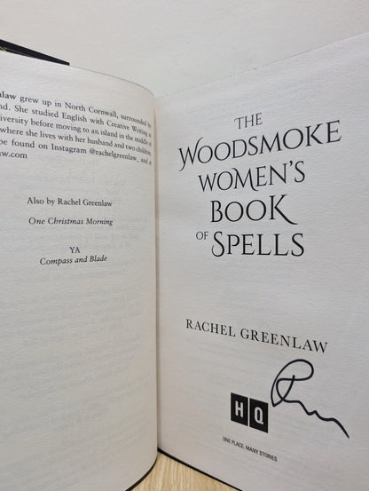 The Woodsmoke Women's Book of Spells by Rachel Greenlaw (Signed First Edition with sprayed edges) - Fialta Books