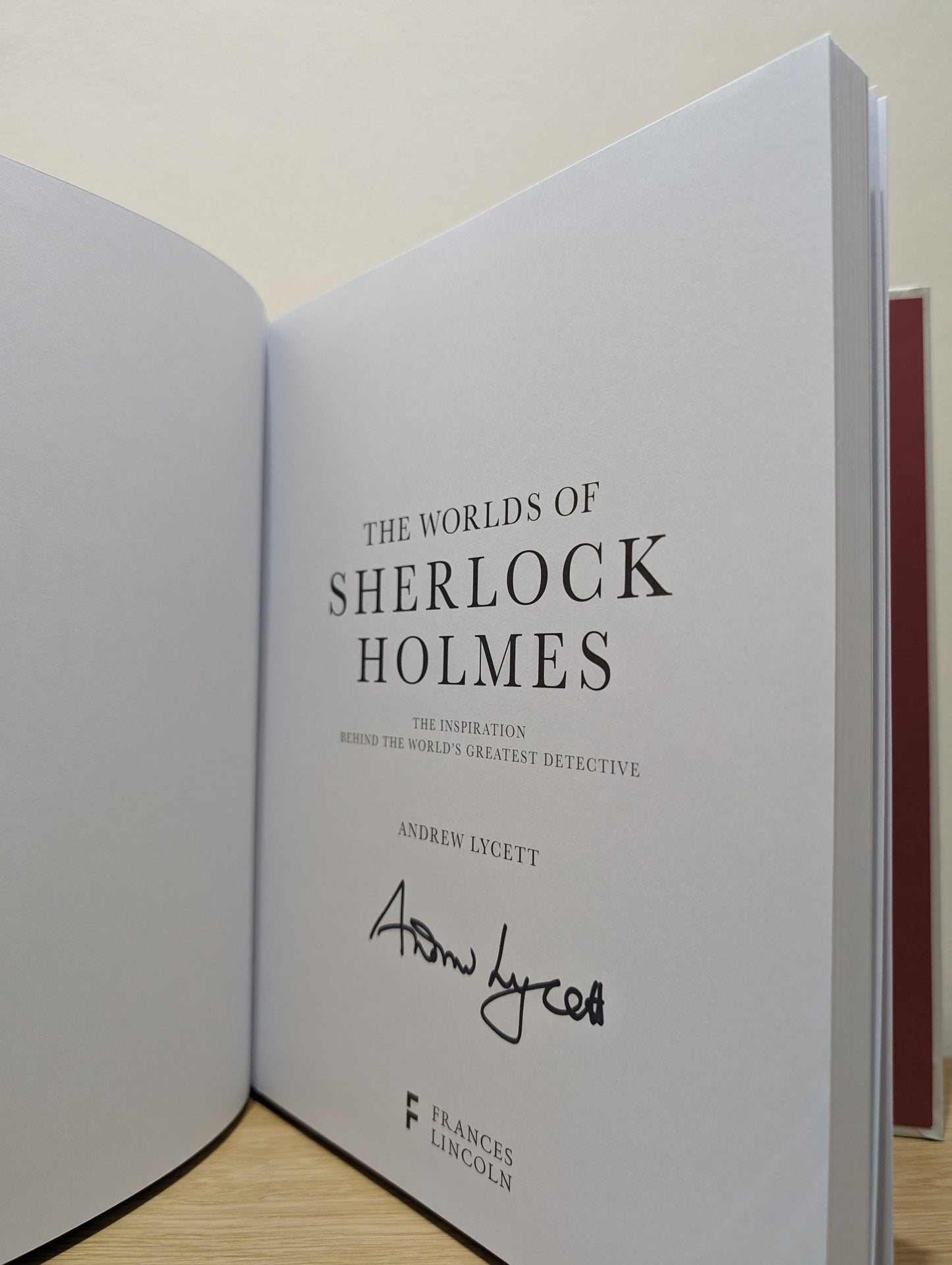 The Worlds of Sherlock Holmes by Andrew Lycett (Signed First Edition) - Fialta Books