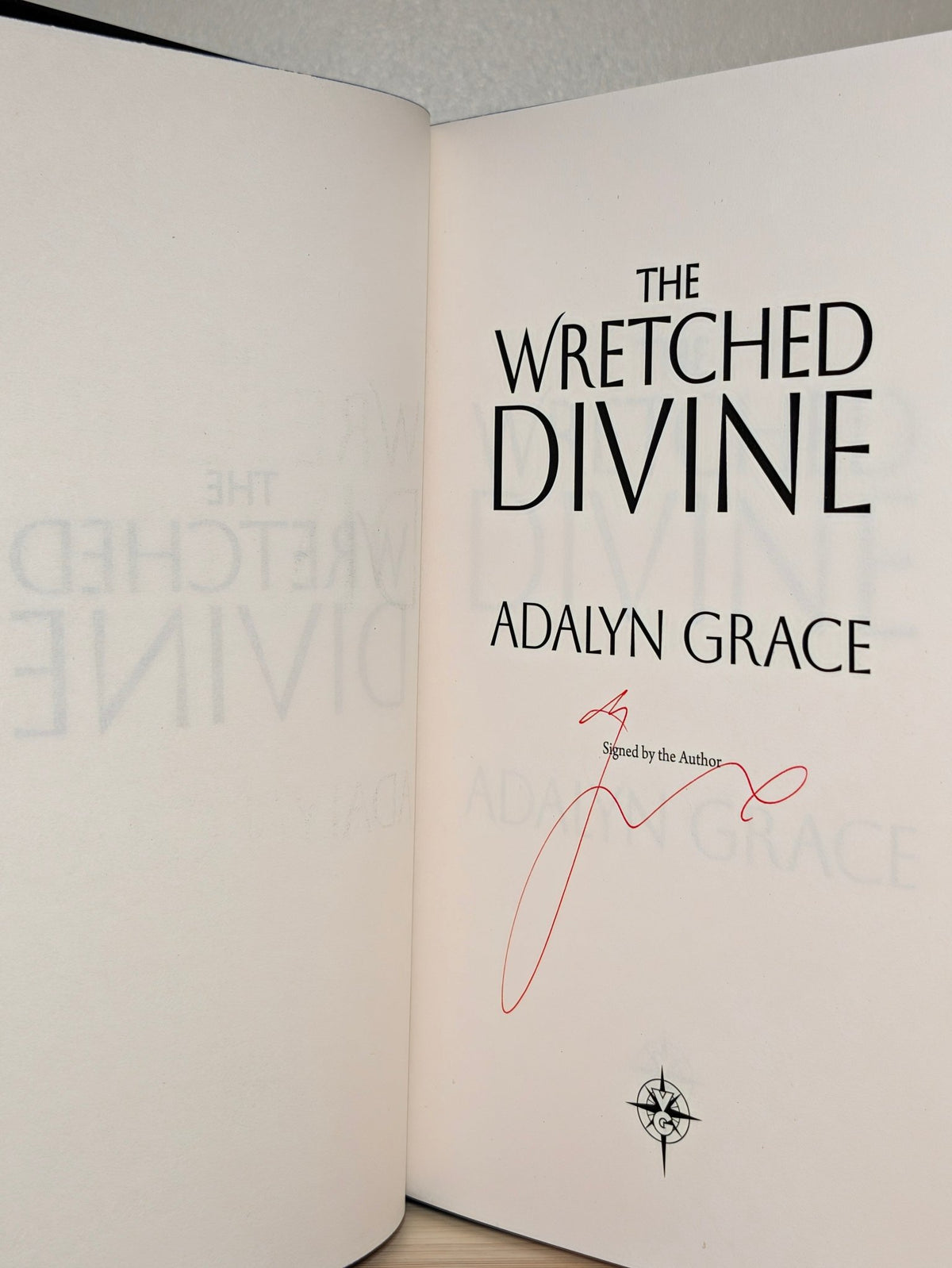 The Wretched Divine by Adalyn Grace (Signed First Edition with sprayed edges) - Fialta Books