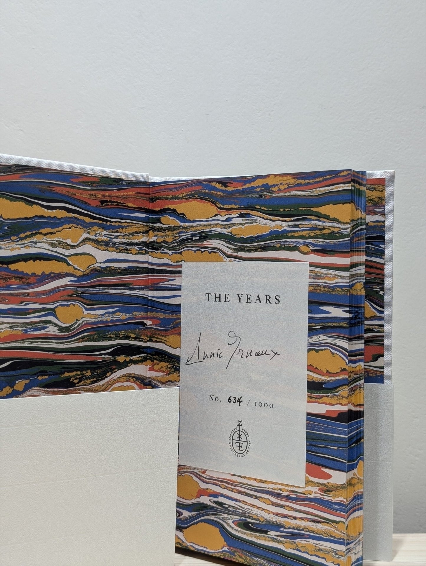 The Years by Annie; Strayer Ernaux (Signed Numbered Edition with sprayed edges) - Fialta Books