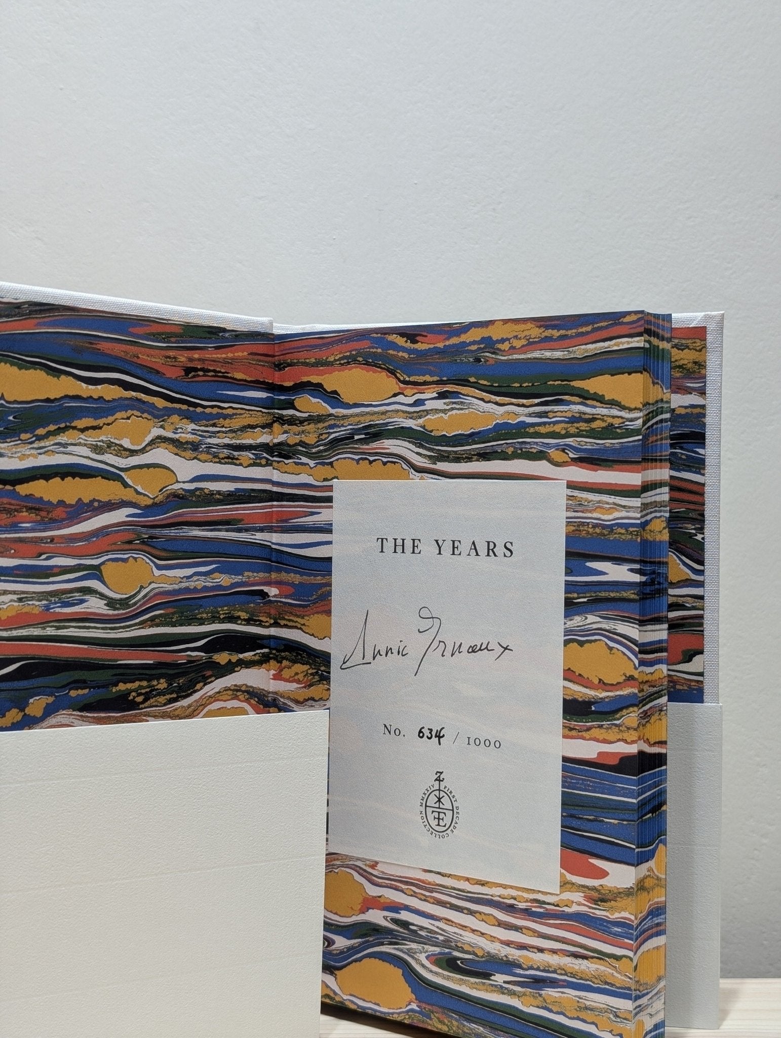 The Years by Annie; Strayer Ernaux (Signed Numbered Edition with sprayed edges) - Fialta Books