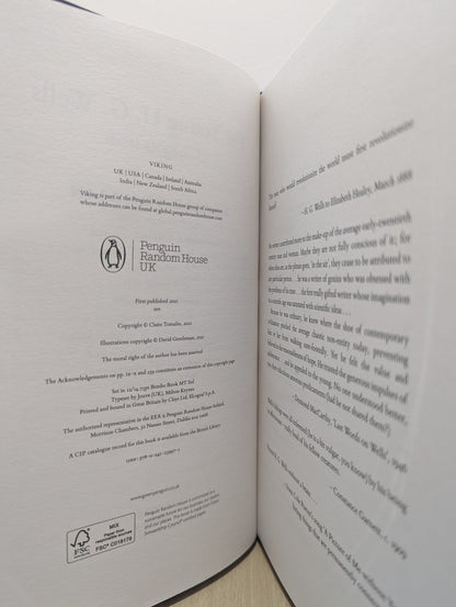 The Young H.G. Wells: Changing the World by Claire Tomalin (Signed First Edition) - Fialta Books