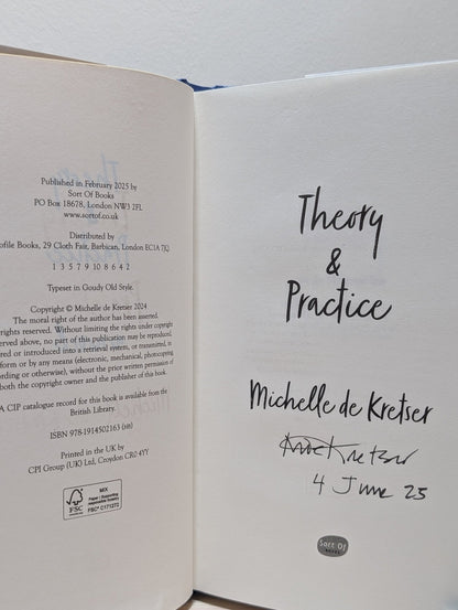 Theory & Practice by Michelle De Kretser (Signed Dated First Edition) - Fialta Books