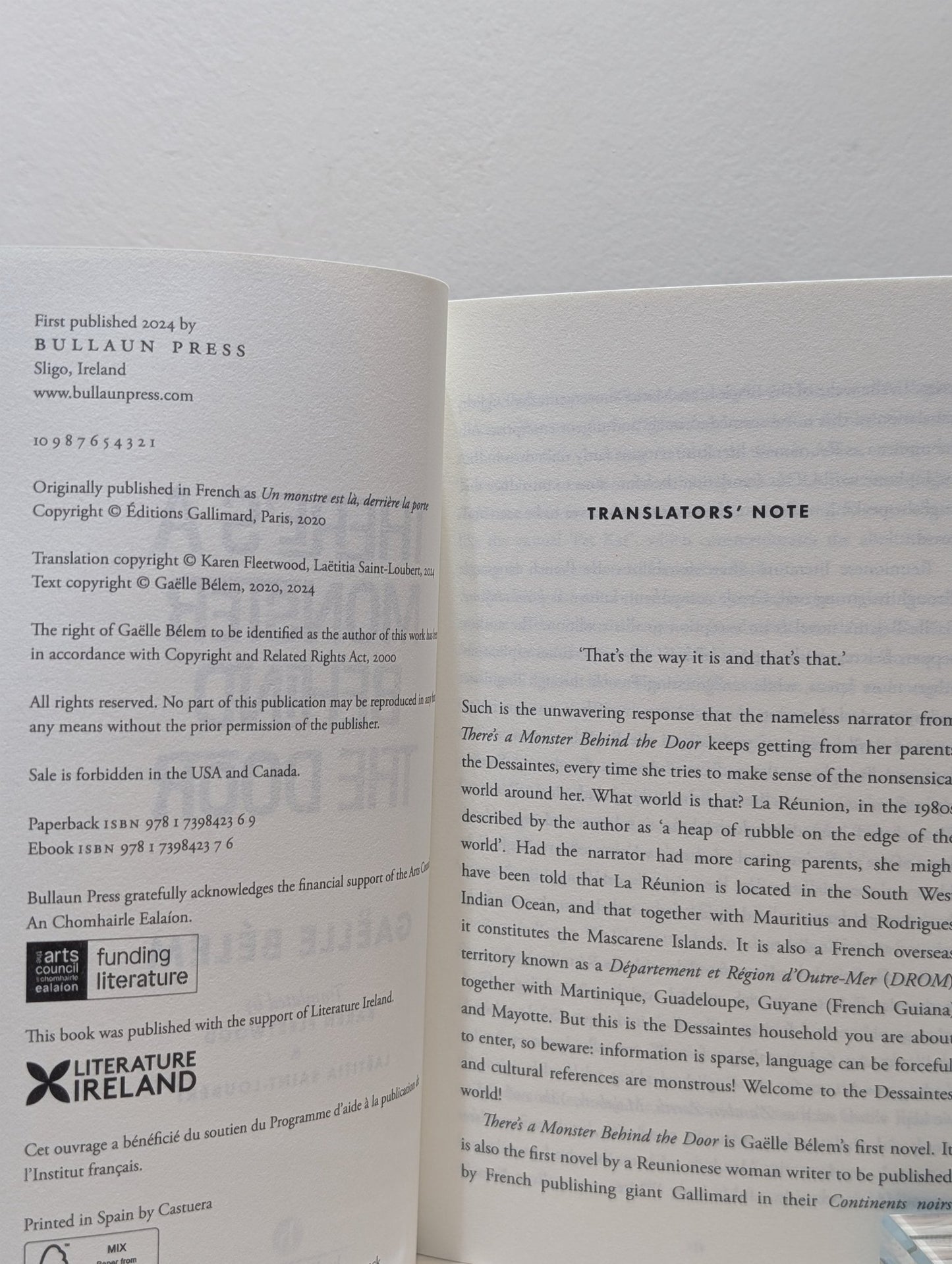 There's a Monster Behind the Door by Gaelle Belem (First Edition) - Fialta Books