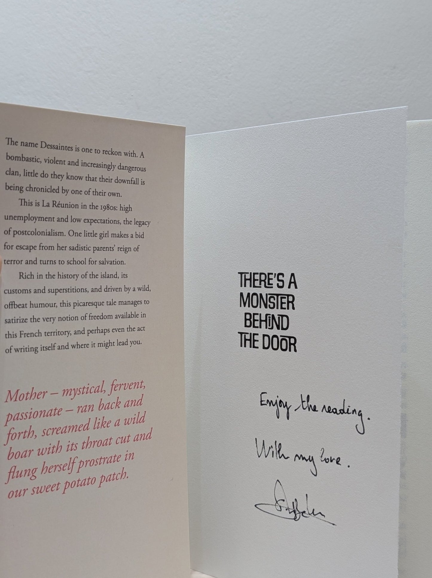 There's a Monster Behind the Door by Gaelle Belem (Signed First Edition) - Fialta Books