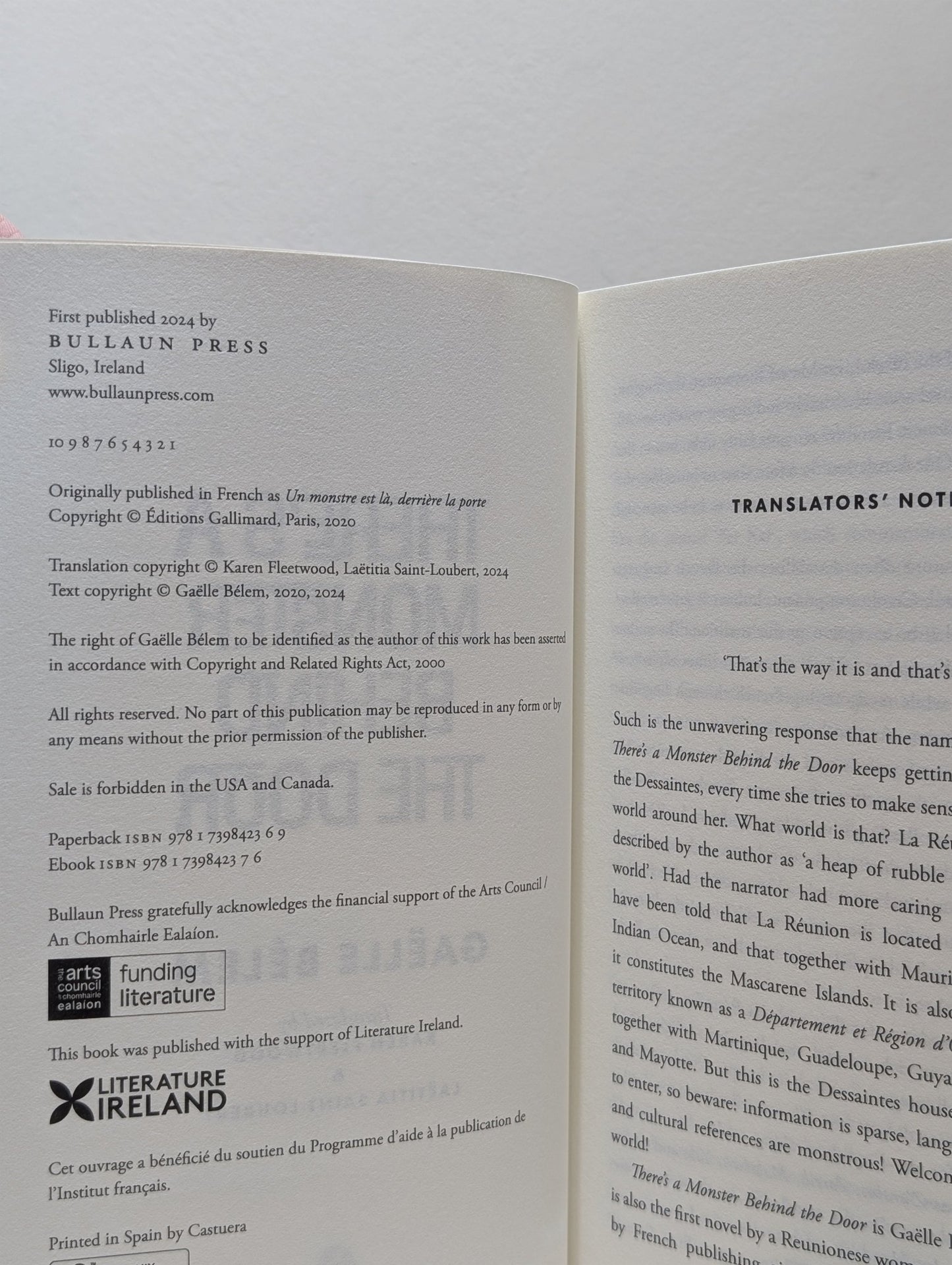 There's a Monster Behind the Door by Gaelle Belem (Signed First Edition) - Fialta Books