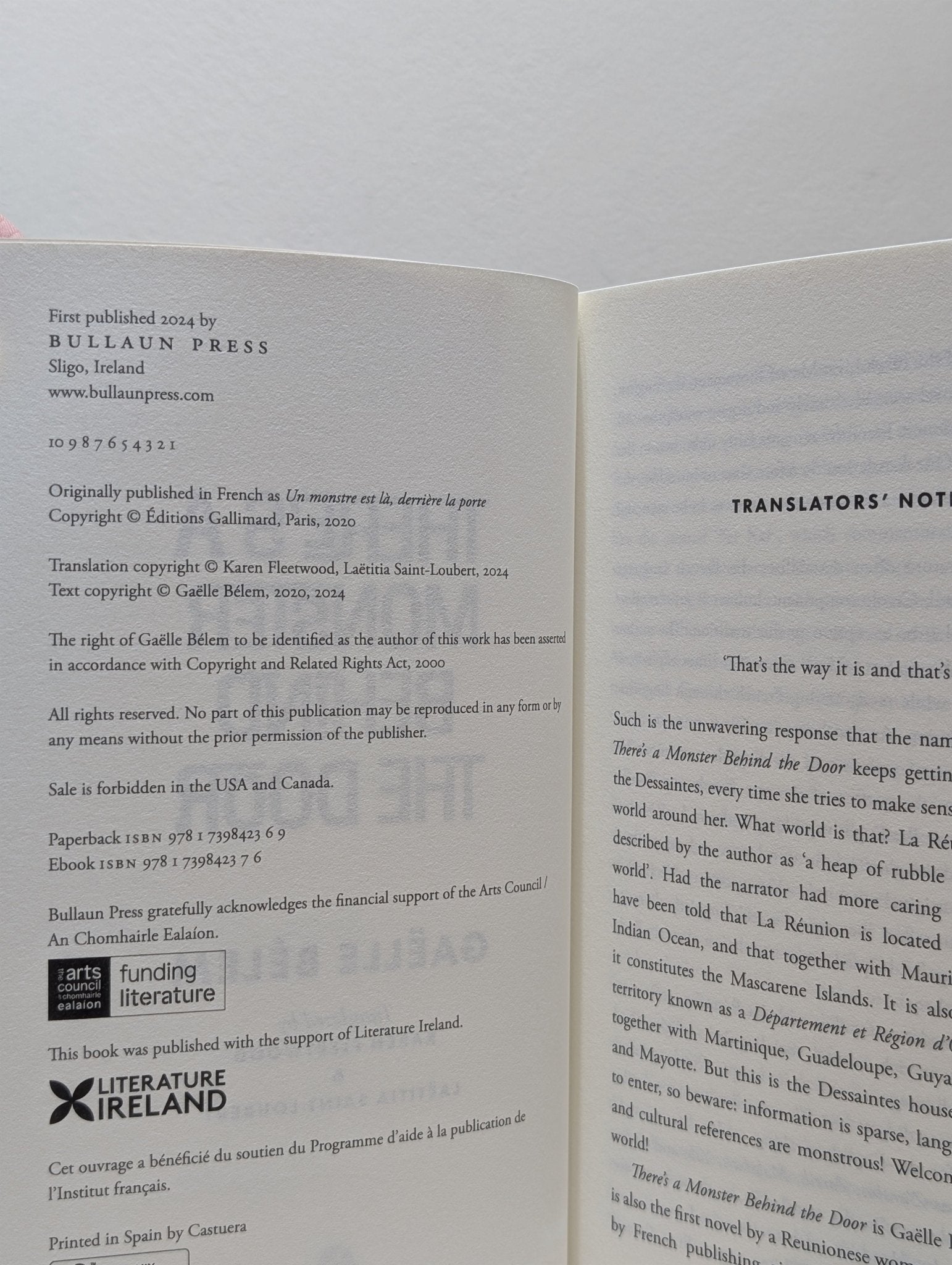 There's a Monster Behind the Door by Gaelle Belem (Signed First Edition) - Fialta Books