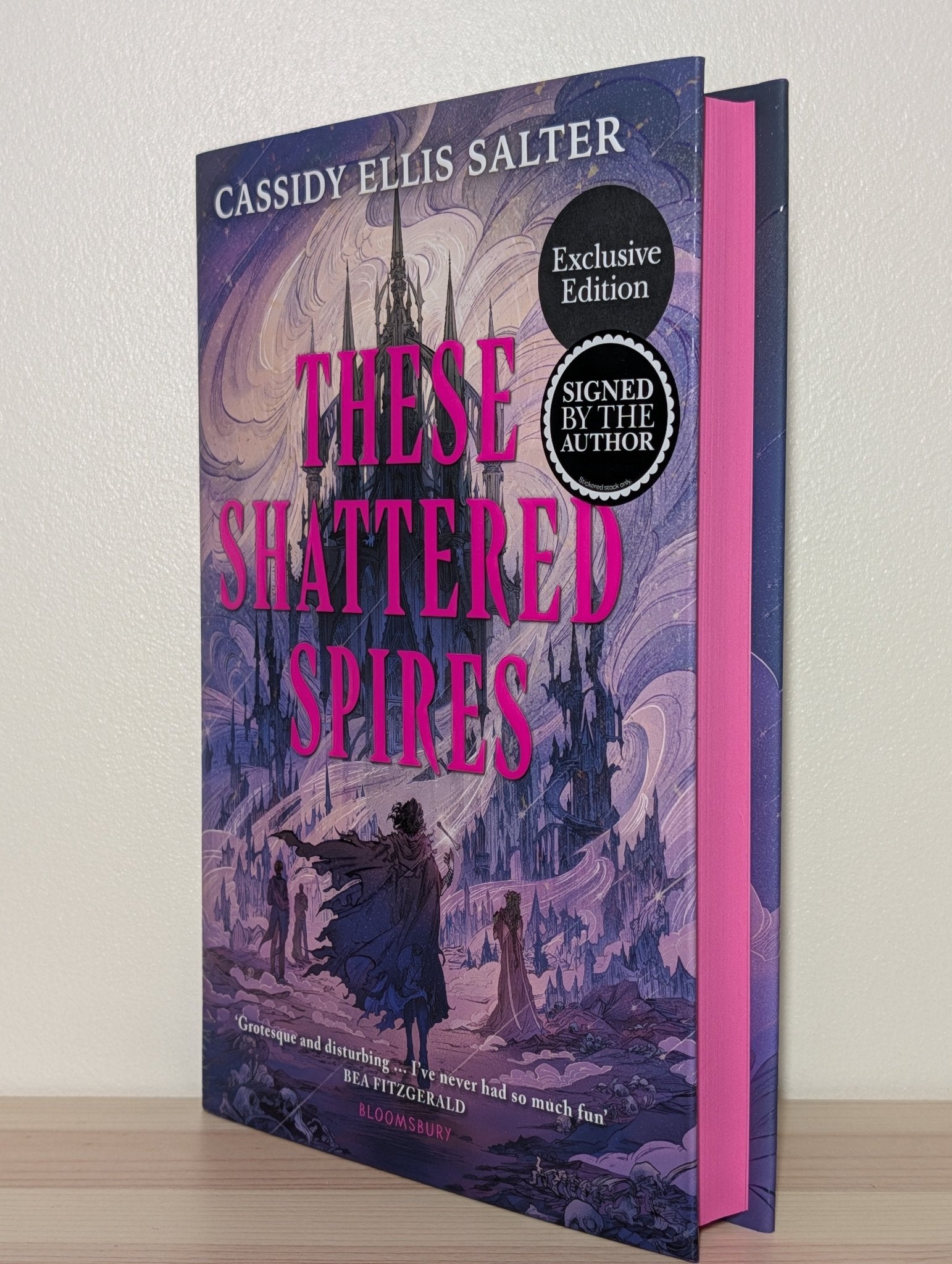These Shattered Spires by Cassidy Ellis Salter (Signed First Edition with sprayed edges) - Fialta Books