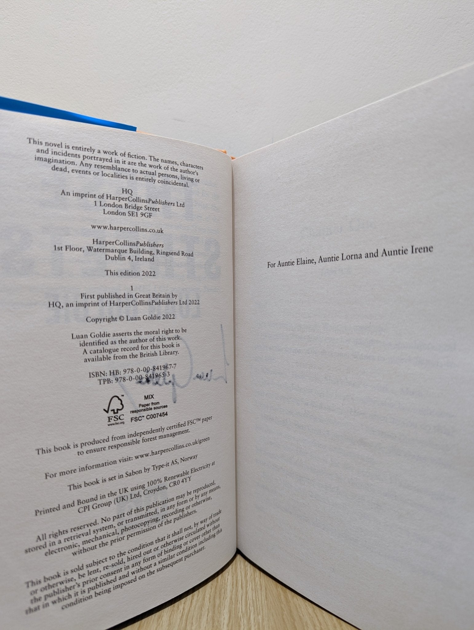 These Streets by Luan Goldie (Signed First Edition) - Fialta Books